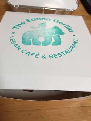 Take out boxes at The Eating Gorilla in Penrhyndeudraeth