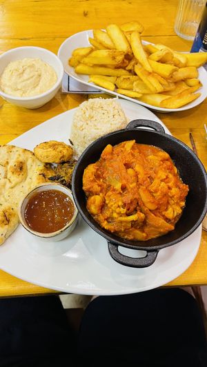 Delightful vegetable curry  at The Eating Gorilla in Penrhyndeudraeth
