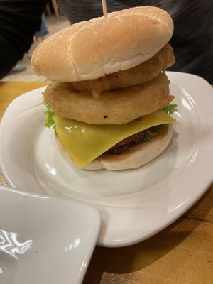 Gorilla filler burger at The Eating Gorilla in Penrhyndeudraeth