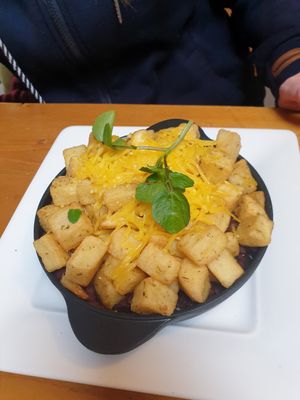 Lentil hotpot at The Eating Gorilla in Penrhyndeudraeth