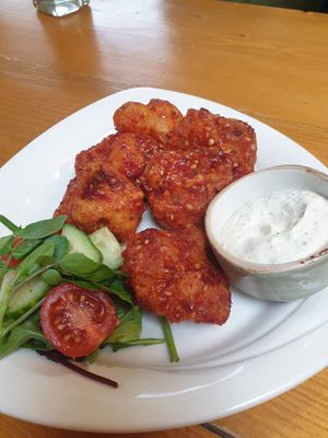 Cauli wings at The Eating Gorilla in Penrhyndeudraeth