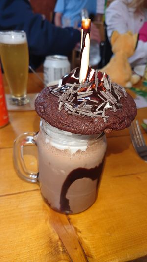 Chocolate cookie milkshake at The Eating Gorilla in Penrhyndeudraeth