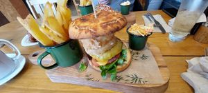 Filler burger at The Eating Gorilla in Penrhyndeudraeth
