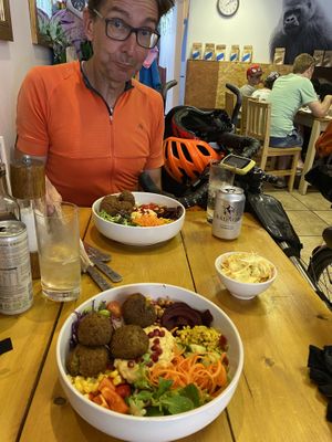 Buddha bowls were generous  at The Eating Gorilla in Penrhyndeudraeth