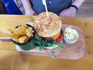 Burger at The Eating Gorilla in Penrhyndeudraeth