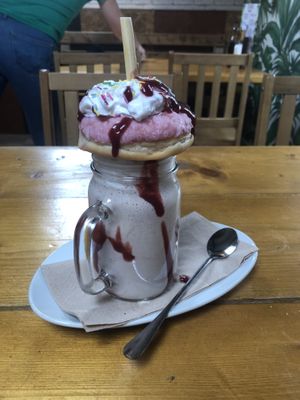 One loaded shake  at The Eating Gorilla in Penrhyndeudraeth