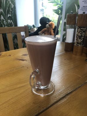 Hot chocolate  at The Eating Gorilla in Penrhyndeudraeth