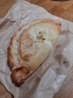 Vegan Cornish pastry at The Eating Gorilla in Penrhyndeudraeth