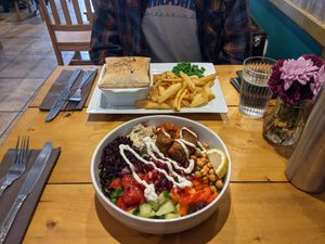 Buddha bowl at The Eating Gorilla in Penrhyndeudraeth
