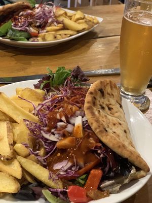 Greek style kebab   at The Eating Gorilla in Penrhyndeudraeth