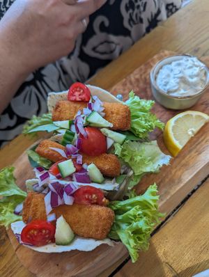Fish finger tacos at The Eating Gorilla in Penrhyndeudraeth