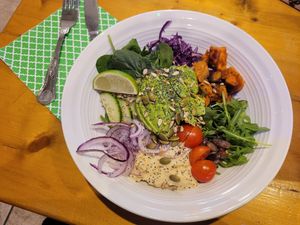 Nourish Bowl at The Eating Gorilla in Penrhyndeudraeth