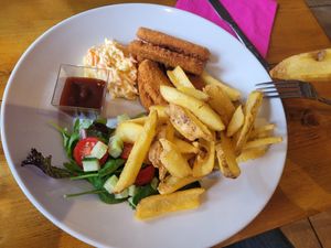 Chickn Goujons at The Eating Gorilla in Penrhyndeudraeth