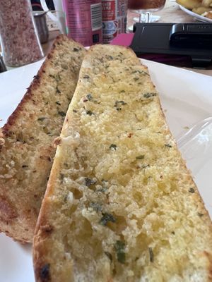 garlic breadd  at The Eating Gorilla in Penrhyndeudraeth