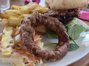 gorilla burgerr  at The Eating Gorilla in Penrhyndeudraeth