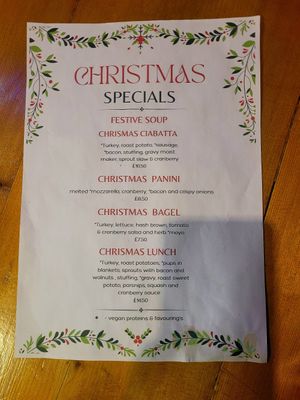 Christmas Specials Menu Dec 2025. at The Eating Gorilla in Penrhyndeudraeth