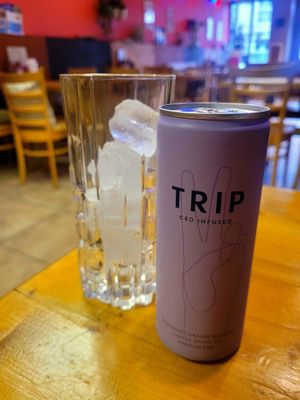 Trip CBD Raspberry and Orange Blossom. at The Eating Gorilla in Penrhyndeudraeth