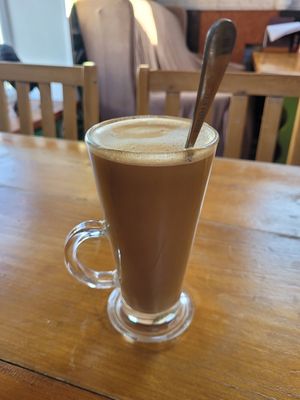 Almond + Salted Caramel Latte. at The Eating Gorilla in Penrhyndeudraeth