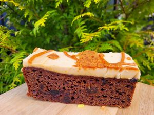 Sticky Toffee & Biscoff Slice. at The Eating Gorilla in Penrhyndeudraeth