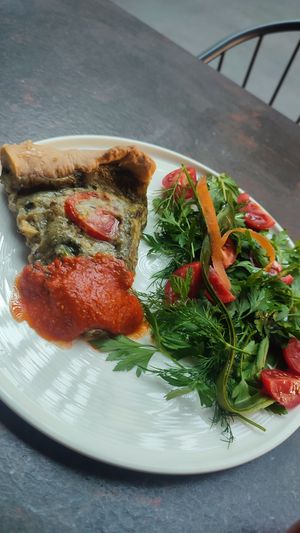 Asparagus quiche 👌🏻 at OMM INN in Eskisehir