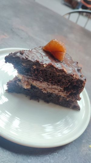 Chocolate chestnut cake - incredible! at OMM INN in Eskisehir