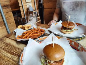 burgers, fries, onion rings at Boo Koos in Helston
