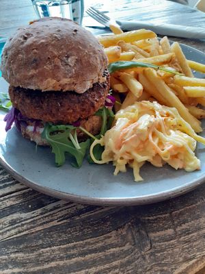 Nut burger at Ty Medi in Machynlleth