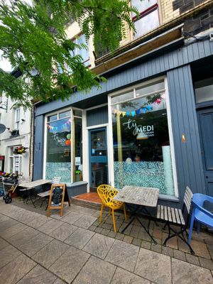 Tŷ Medi Outside at Ty Medi in Machynlleth