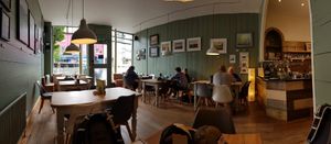 New interior with chunky cottage furniture and a modern twist at Ty Medi in Machynlleth