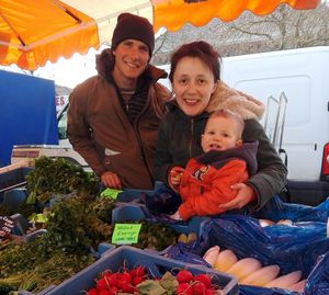 Bioboerderij 't Ambrozijn owners at Bioboerderij 't Ambrozijn in Bruges