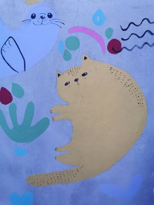 Bonitas paredes 😍 Nice walls at Casa Animal Antiespecista in Playa Del Carmen