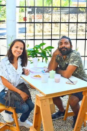 Visitors at Casa Animal Antiespecista in Playa Del Carmen