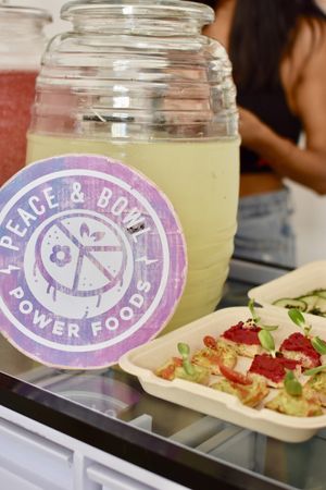 Free food samplings supported by local vegan restaurants  at Casa Animal Antiespecista in Playa Del Carmen