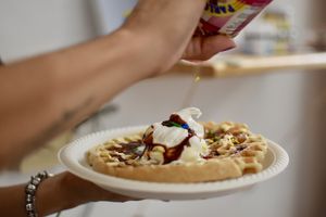 Plant based waffles to raise funds at Casa Animal Antiespecista in Playa Del Carmen