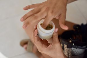 Facial mask at Casa Animal Antiespecista in Playa Del Carmen