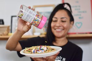 Waffles at Casa Animal Antiespecista in Playa Del Carmen