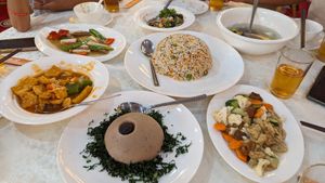 Vegan feast. at Xiamen NanputuoTemple in Xiamen