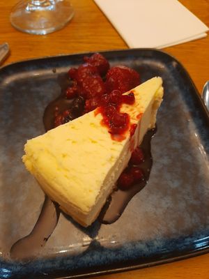 Vegan cheesecake at Slanj in Arrochar