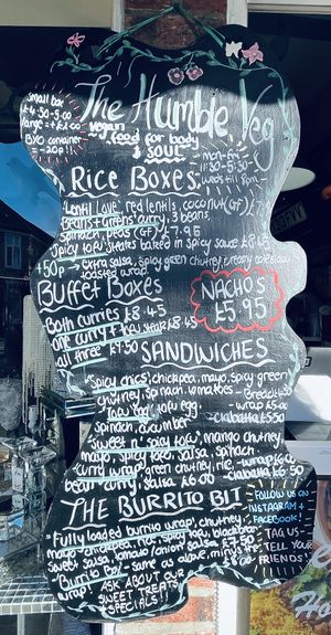 Menu  at The Humble Veg  in West London