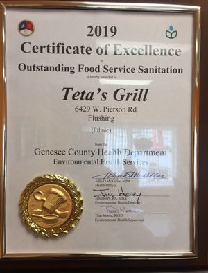 Award winners  at Teta's Grill in Flushing