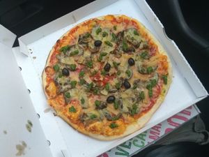 The Provencale vegan pizza at Pizza Panorama in Castanet-tolosan