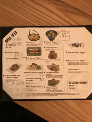 Menu at EAK Ramen in New York City