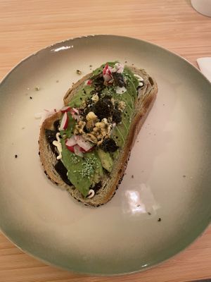 Vegan avocado toast  at Hug The Tea in The Hague
