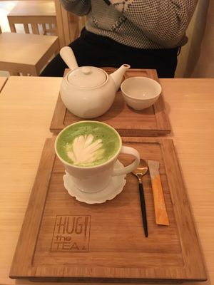 Matcha latte at Hug The Tea in The Hague