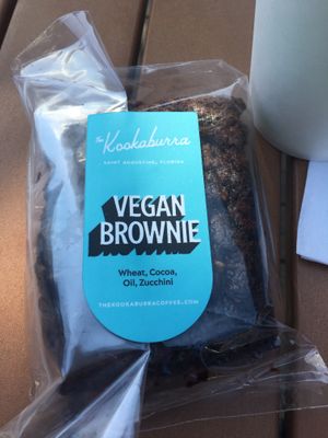 Vegan brownie! at The Kookaburra in St Augustine