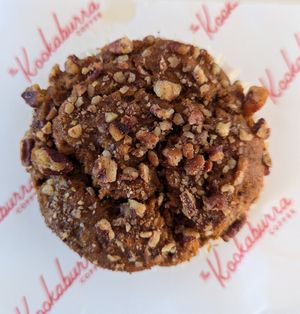 pumpkin muffin at The Kookaburra in St Augustine