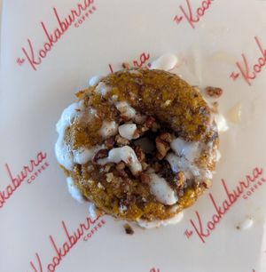 pumpkin doughnut at The Kookaburra in St Augustine