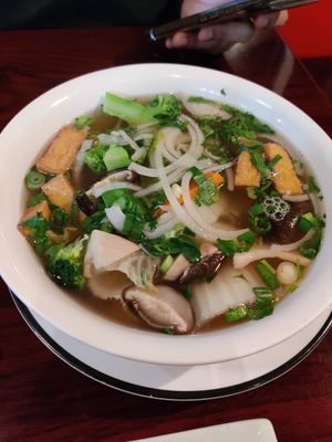 Tofu pho at Pho Ginseng in Huntersville