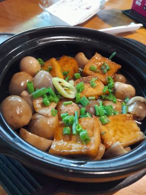 Mushroom Tofu Claypot at Sen Vegan House in Ho Chi Minh City