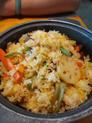 Korean fried rice at Sen Vegan House in Ho Chi Minh City